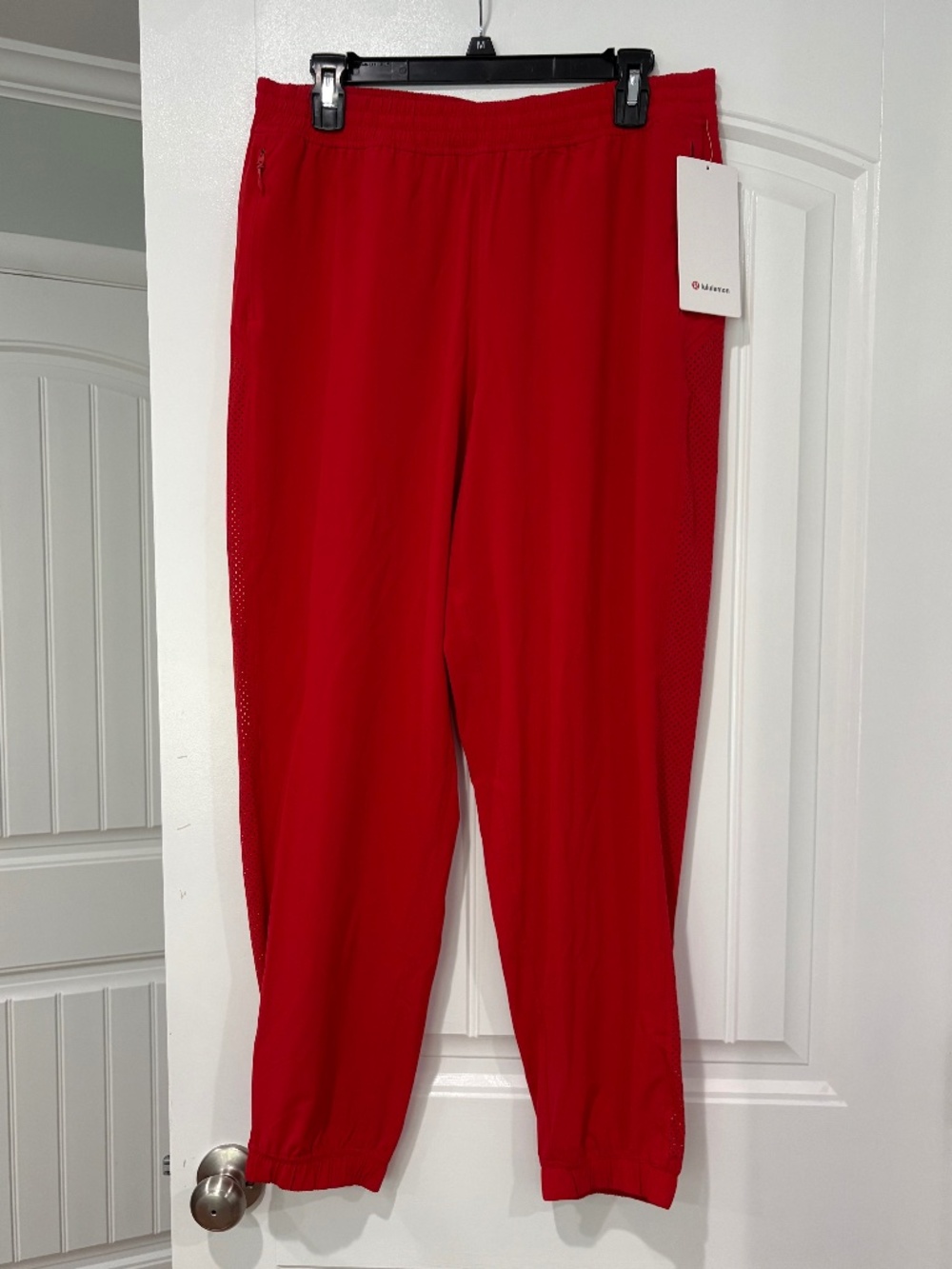 Lululemon Adapted State Mid Rise Jogger Perf Stripe. Oxford red